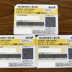 ANA  株主優待券　3枚セット