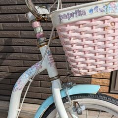 女の子用自転車　16インチ　補助輪付の画像