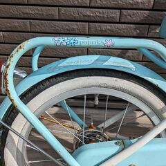 女の子用自転車　16インチ　補助輪付の画像