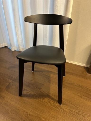 IKEA イケア HANSOLA/ハンソーラ 4脚セット チェア ブラック