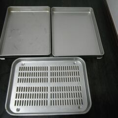 【中古】業務用　バット 肉バット 3枚まとめて　厨房器具　調理道...