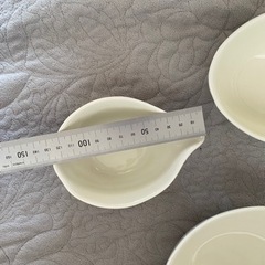 黄磁三つ組片口鉢　未使用保管品の画像