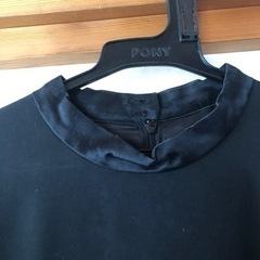 【美品】黒の半袖ワンピース　フォーマル着用可の画像