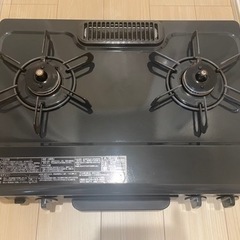 パロマ ガスコンロ 2口 LPガス用　+テーブル