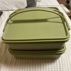 タッパーウェア　デュエット　アウトドア　弁当箱　雑貨　重箱　密封...