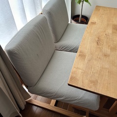 無印良品　ダイニングチェア4脚セットの画像