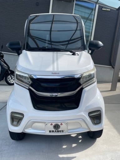 e-mo EV paddock 小型電気自動車　1人乗り　ホワイトボディー　ミニカー