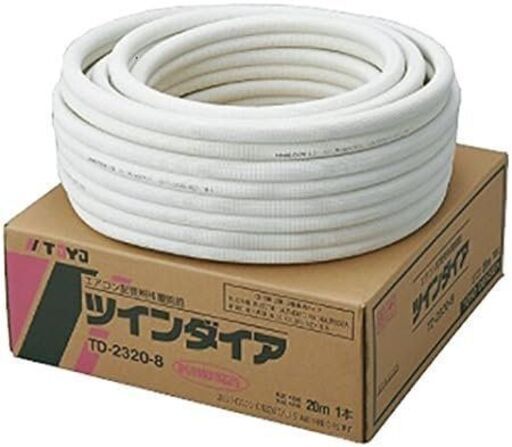 TOYO ペアコイル ツインダイア エアコン用被覆銅管 2分3分配管 20m TD-2320-8