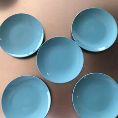 IKEA 青小皿５枚セットの画像