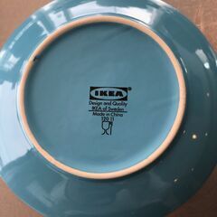 IKEA 青小皿５枚セットの画像