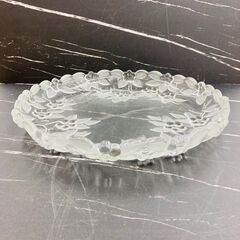 【レガストック川崎本店】ドイツ製 ワルターグラス社 カルメン 大皿 花柄硝子の画像