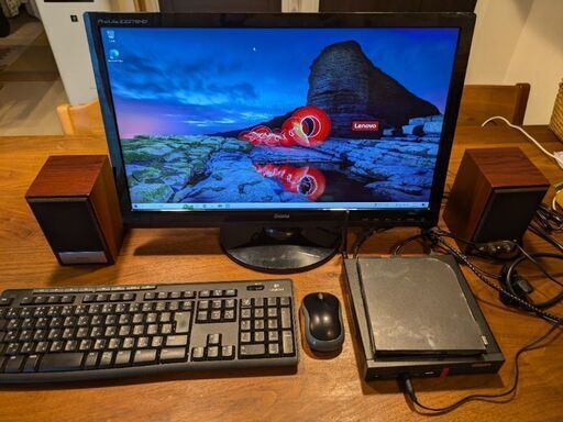 Lenovo M75q-1 Tiny 液晶モニタ等周辺機器一式　超小型パソコン
