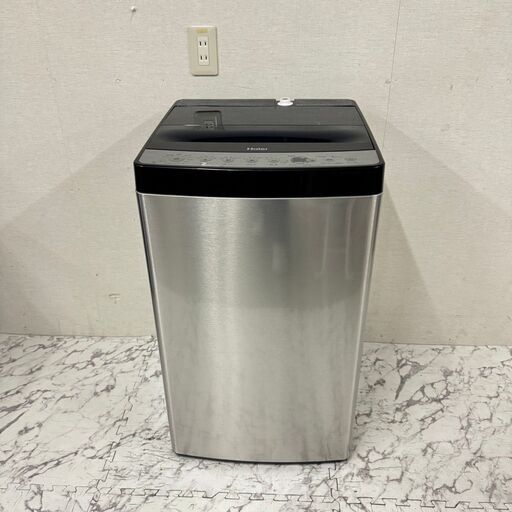 18320  Haier 一人暮らし洗濯機 ガラストップ 2023年製 5.5L ◆大阪市内・東大阪市他 6,000円以上ご購入で無料配達いたします！◆ ※京都・高槻・枚方方面◆神戸・西宮・尼崎方面◆生駒方面、大阪南部方面　それぞれ条件付き無料配送あり！