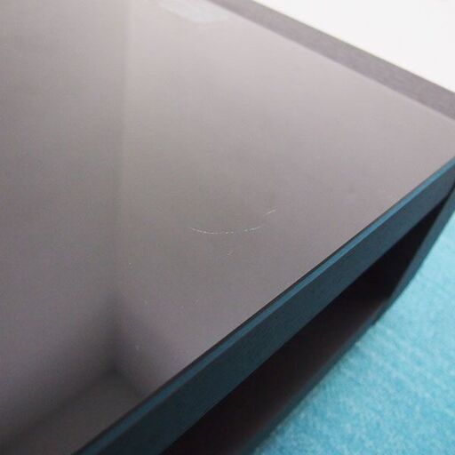 使用1年程度 センターテーブル ガラステーブル ブラック ニトリ ベルネ