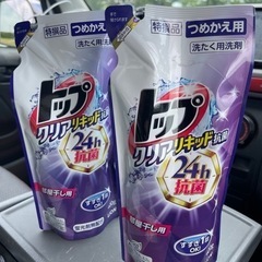 トップクリアリキッド 詰め替え 400g 2個　生活雑貨 洗濯用品 洗剤の画像