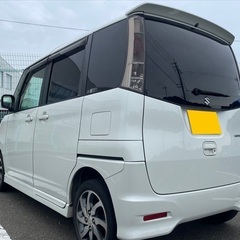 月々9千円〜分割払い可❗️ 車検2年付き！【名義変更代込み】大人気☆スズキ パレットSW☆HDDナビ☆走行中DVD見れます☆電動スライドドア☆ドラレコ☆スマートキー☆フルオートエアコン☆純正アルミ☆人気のパールホワイト☆そのまま乗って帰れます‼️の画像