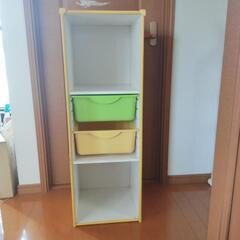 3段カラーボックス　家具 収納家具