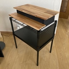 天板、ブラック スチールラックほかの画像