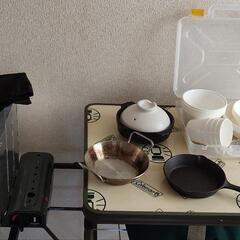 キャンプ コールマン Coleman キッチンテーブル トライポッド  スキレット ガスコンロ 折りたたみテーブル マルチスタンドの画像