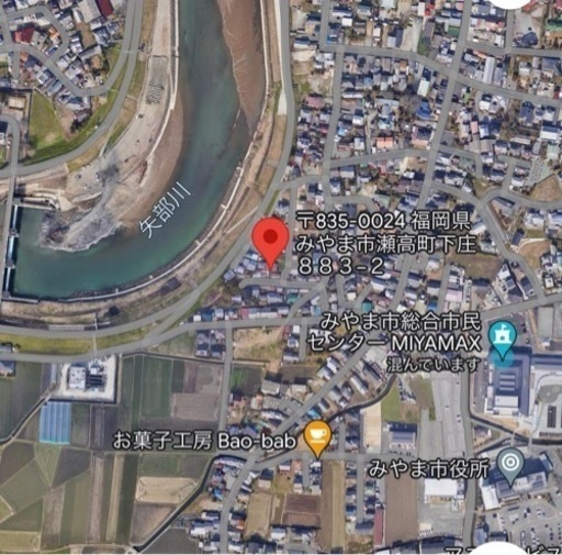 みやま市瀬高　70坪ほど　古家付き　現状渡し
