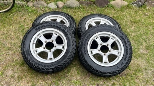 ジムニー　YOKOHAMA　ジオランダーMT KEELER アルミセット　 175 80 R16