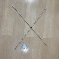 無印良品　ステンレスユニットシェルフクロスバー　小