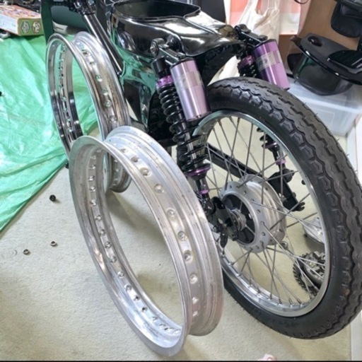 スーパーカブ 太足用　ワイドリム　アルミリム  鉄リム 2本セット