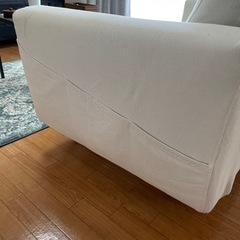 IKEA 2人掛け　アイボリー　ソファの画像