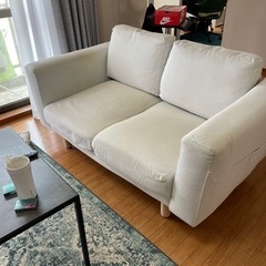 IKEA 2人掛け　アイボリー　ソファ