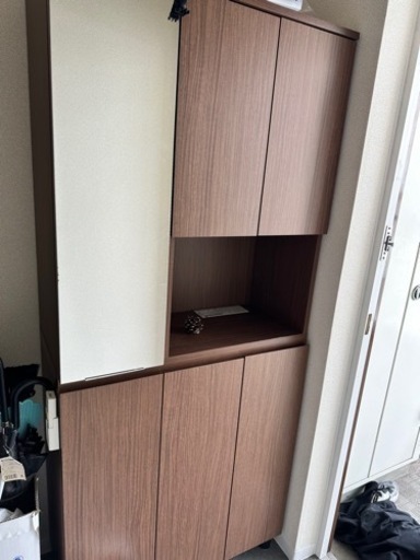 【値下げ】ニトリ家具　シューズボックス　ミドルブラウン