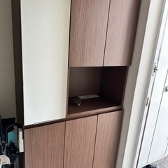 【値下げ】ニトリ家具　シューズボックス　ミドルブラウンの画像