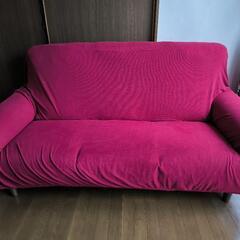 【無料】ソファー  （合皮)の画像
