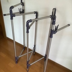 ★SUS製　洗濯物＆布団干し 5連「美品」