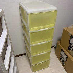 【受け渡し予定あり】収納家具 5段カラーボックス