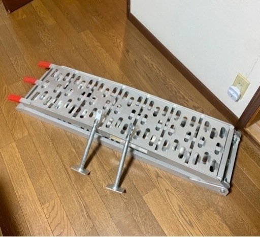 ラダーレール 折りたたみ スタンド付き アルミラダー アルミ ラダー レール アルミブリッジ ラダーレール アルミスロープ 二つ折りタイプ