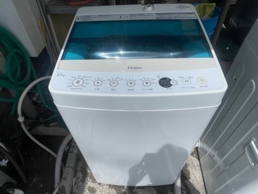 【リサイクルサービス八光】2018年製　ハイアール  全自動洗濯機 4.5kg ホワイト JW-C45A W
