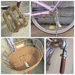 子供　自転車　22インチ　ラベンダーカラーの画像