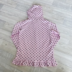 ▪ラッシュガード▪ピンク×ブラックドット柄▪140の画像