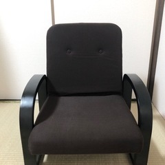 [山善] 座椅子   ダークブラウン
