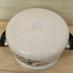 昭和レトロ　ホーロー鍋　20cmの画像