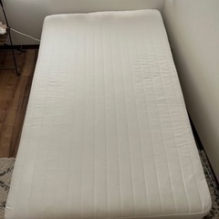 美品 無印良品 セミダブルベッド 脚付マットレス・高密度ポケットコイル