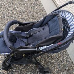 【受渡取引中】Runfee RA8（ランフィ RA8）　ミニマルネイビー A型両対面ベビーカーの画像
