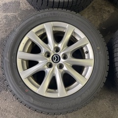 アテンザワゴン　純正アルミホイール付きスタッドレスタイヤ　2022年製バリ山！の画像