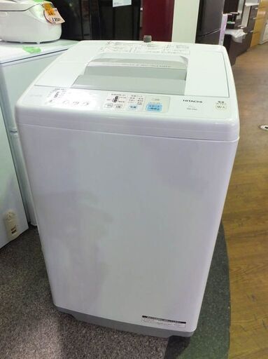 ◆HITACHI/日立◆全自動洗濯機　白い約束　NW-H60　６Kg　2015年製　動作確認済み　USED