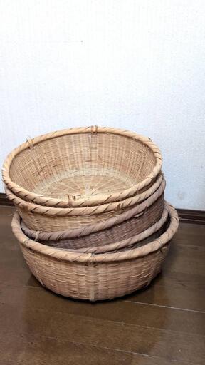 大至急！6/21〜6/25取りに来られる方✱バラ売りOK✱1500円〜　竹笊　竹ざる　ざる　竹細工　竹籠　かご　収穫ザル