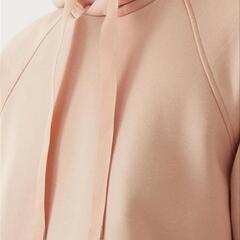 cos リラックスフィット　スウェートーパーカー　ピンク　肉厚　裏起毛の画像