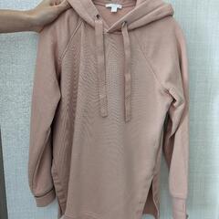 cos リラックスフィット　スウェートーパーカー　ピンク　肉厚　裏起毛の画像