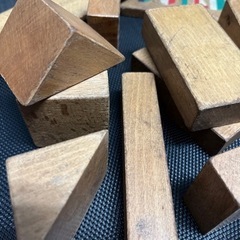 懐かしいレトロな木の積み木　値下げしましたの画像