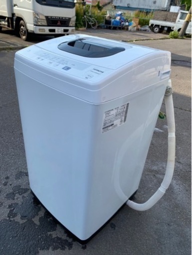 アース万代店　2020年製★美品 中古★日立 5kg しっかり洗う「2ステップウォッシュ」風脱水搭載!!洗濯機【NW-50E】
