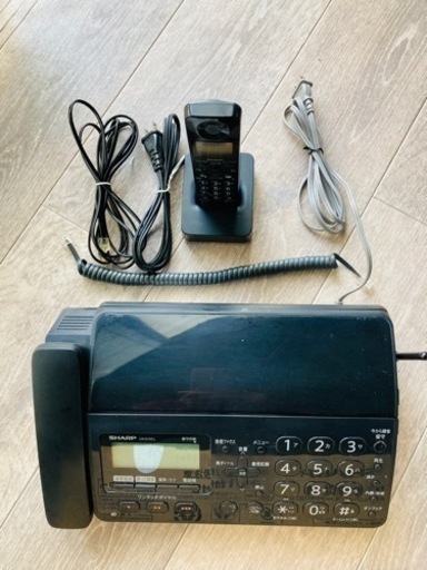【特価にて最終価格で処分】シャープ　ファックス付き留守番電話　UX-D19CL-BとUX-19CL-Wの2台セットプラスサービスで未開封大容量汎用品インクリボン3本セット